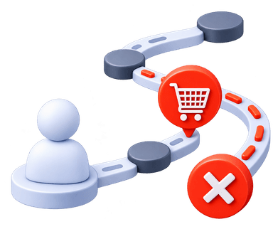 Checkout funnel drop off and user friction path