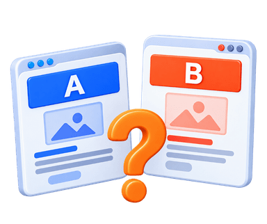 Unstructured AB testing without conversion strategy