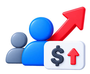 High cost per lead and low conversion efficiency gauge
