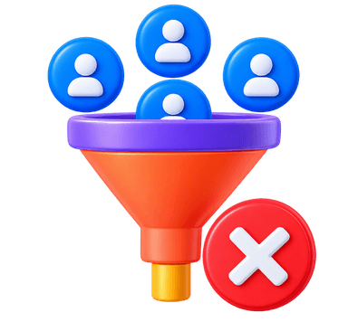 Low conversion rates and dropped shopping cart graphic