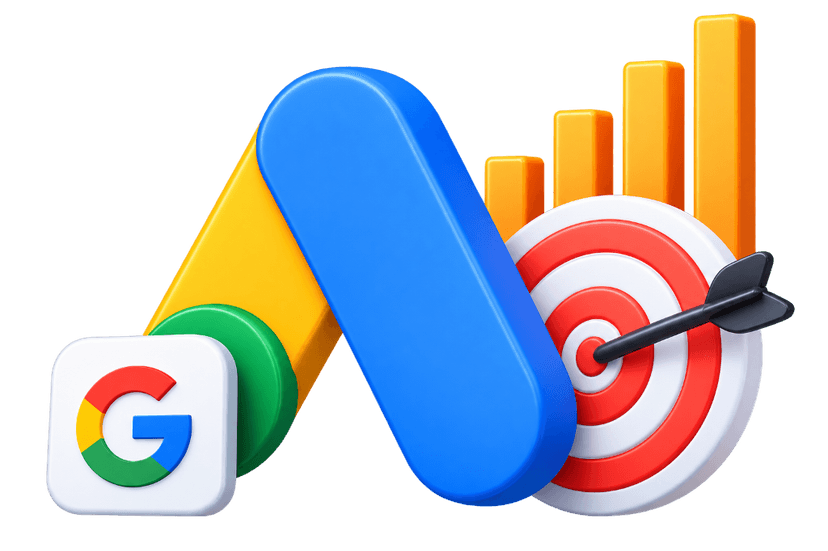 Google Ads and PPC campaigns setup with search analytics and shopping ads