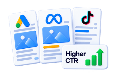 High-converting ad creative design and messaging