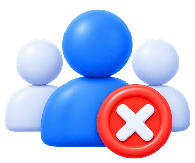 Leads going cold 3D illustration with cooling sales funnel and missed outreach targets