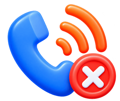 Missed customer calls 3D illustration with ringing phone and urgent inquiry alert