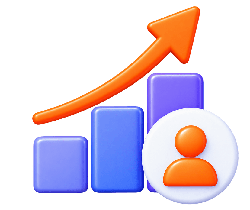 Sales representative 3D artwork with sales targets, deal closing, and revenue charts