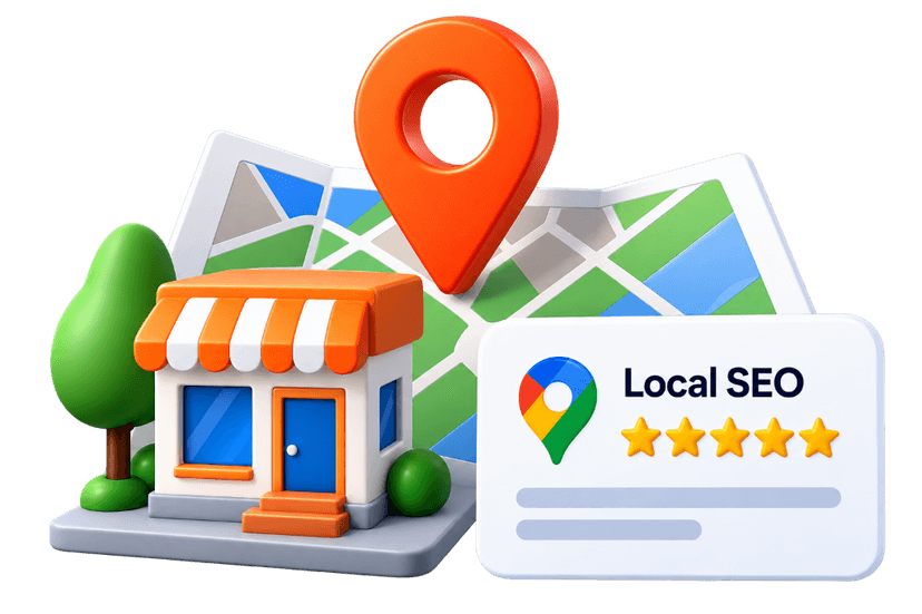 Local SEO location pin and map targeting
