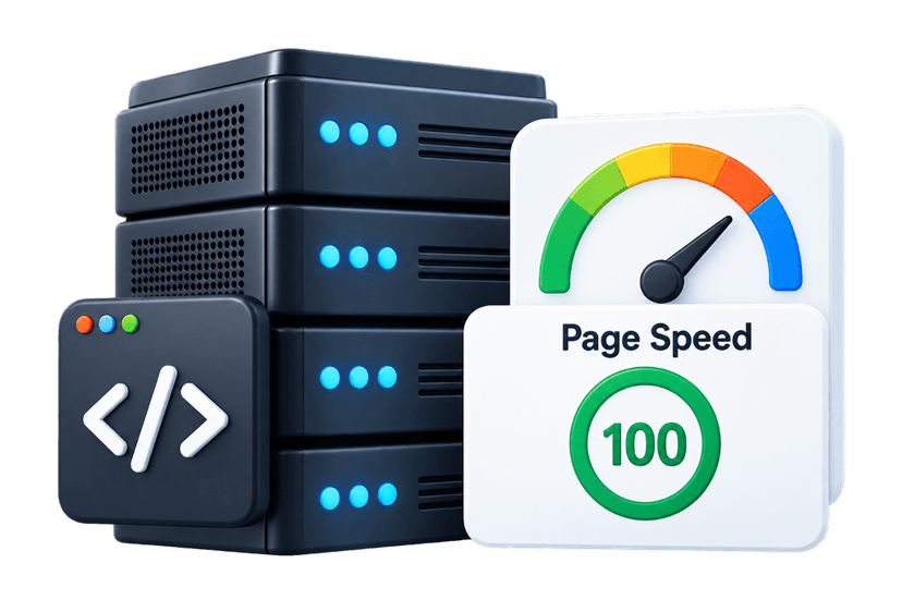 Technical SEO gears, speed metrics and schema markup
