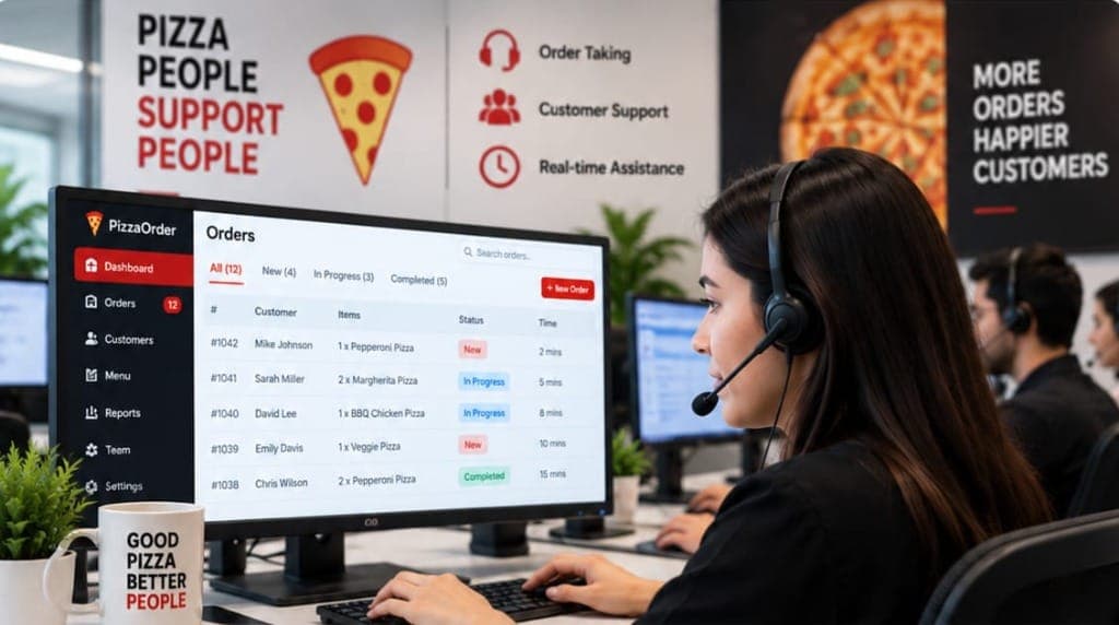 Pizza Order Taking Support project preview