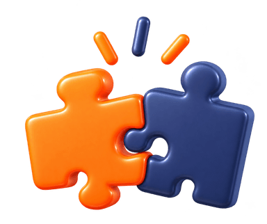 Integration Complexity 3D interlocking puzzle pieces