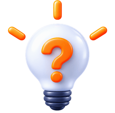 Unclear Requirements 3D lightbulb with question mark