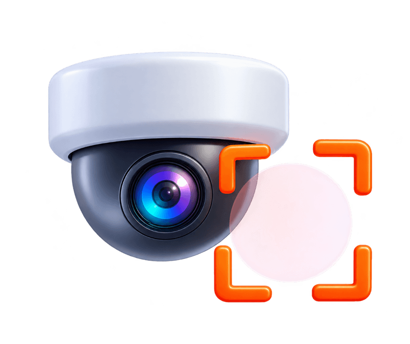3D smart camera with detection framing for computer vision