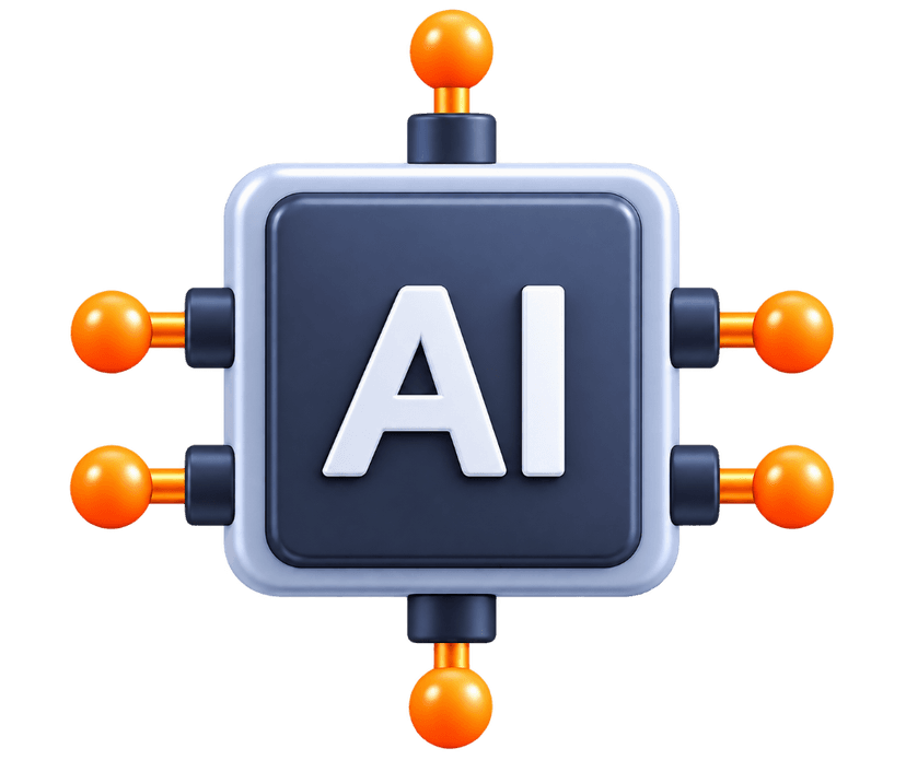 3D AI processor chip with connected intelligence nodes