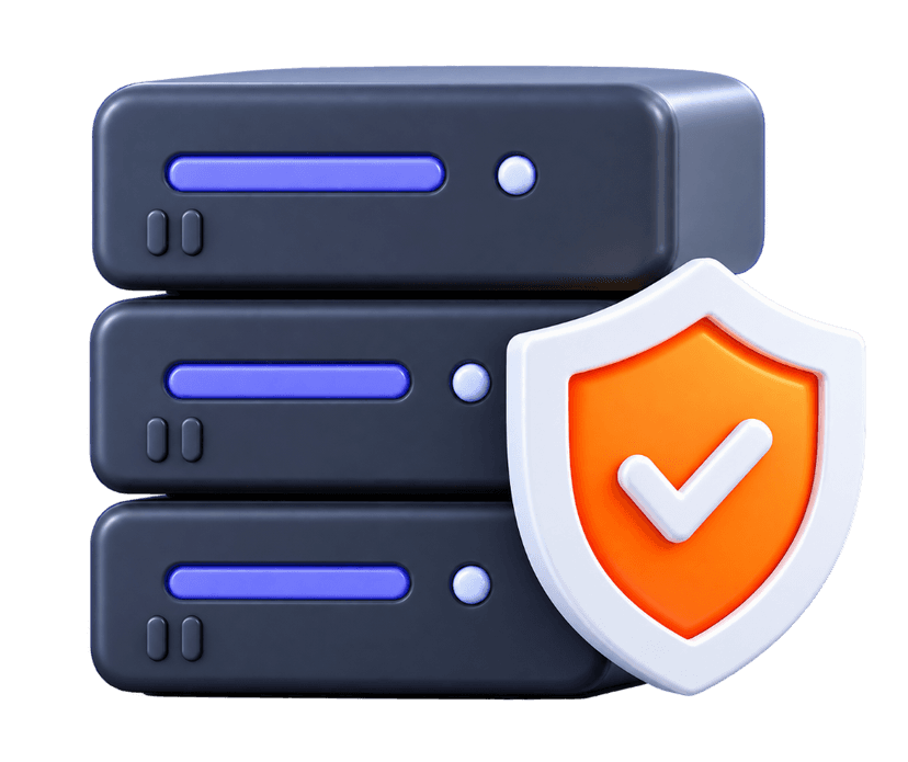 3D secure server stack with shield for enterprise AI