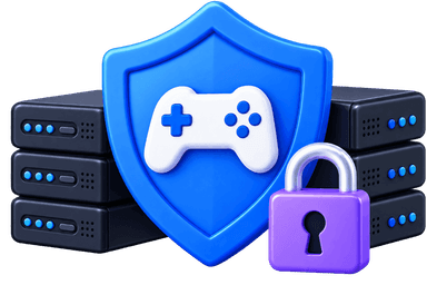 Security and Reliability servers, shield and secure lock