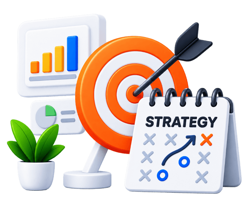 Social media marketing strategy roadmap and analytics target