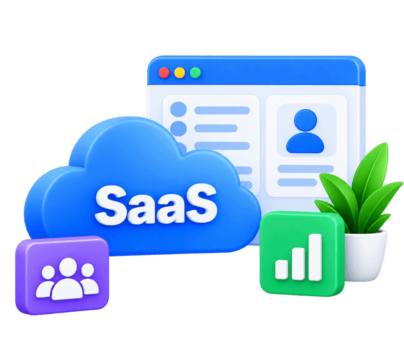 SaaS Development cloud platform with analytics